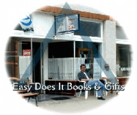 Easy Does It Books and Gifts store front on Broadway; Belmont, Long Beach, California
